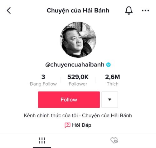 Hải Bánh dùng mạng xã hội để chia sẻ những câu chuyện đời của mình
