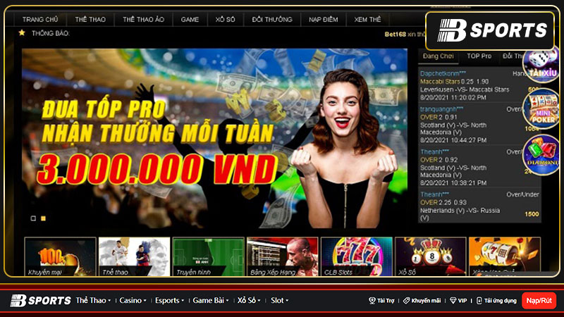 Bet 168 - đánh giá sân chơi cá cược đẳng cấp nhất châu Á
