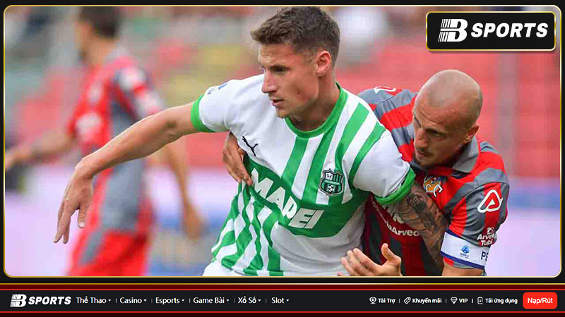 Hiệp 2 kết thúc với kết quả Sassuolo thắng Cremonese 3-2