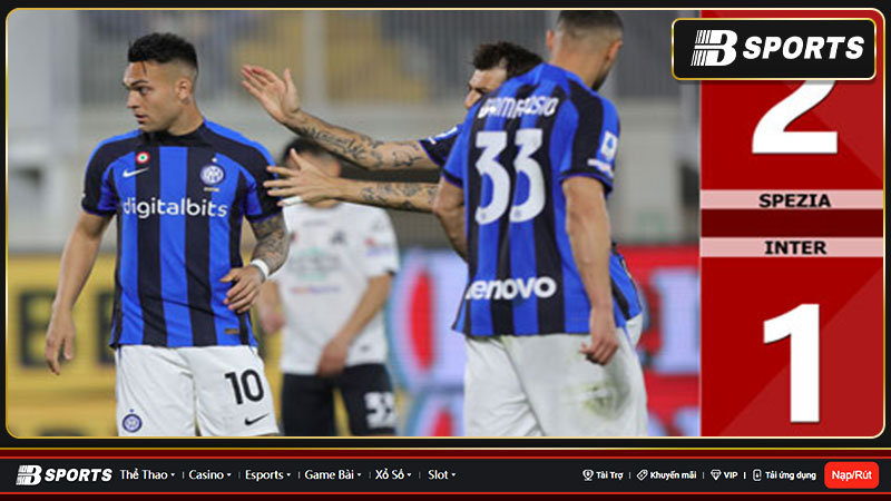 Spezia thắng Inter Milan 2-1 Spezia thắng Inter Milan 2-1