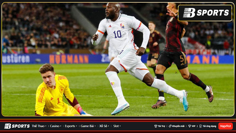 Lukaku ghi bàn giúp Bỉ thắng Đức Lukaku ghi bàn giúp Bỉ thắng Đức