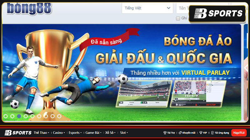 Bong8899 - Cá cược thể thao chưa bao giờ dễ dàng đến thế