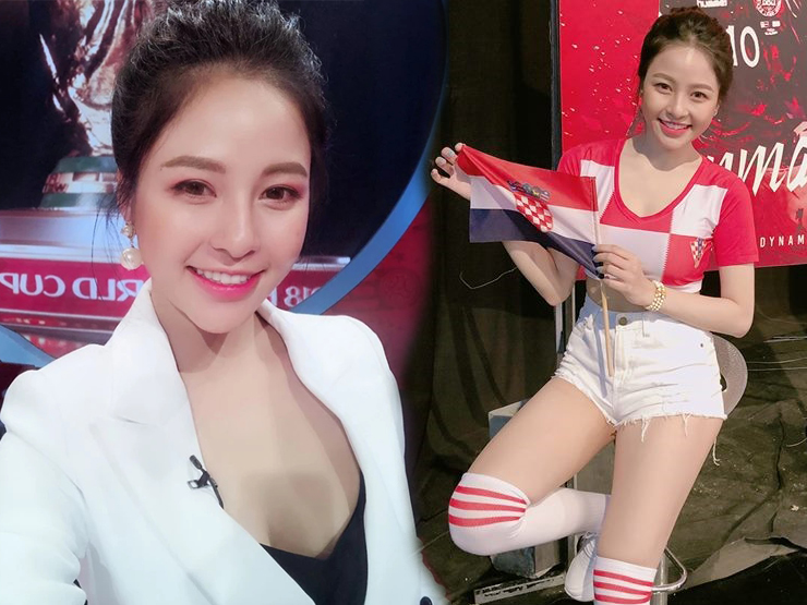 Cô nàng trong chương trình Nóng cùng World cup năm 2018