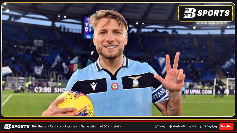 Tiền đạo của Lazio, Ciro Immobile, gần đây đã dính chấn thương Tiền đạo của Lazio, Ciro Immobile, gần đây đã dính chấn thương