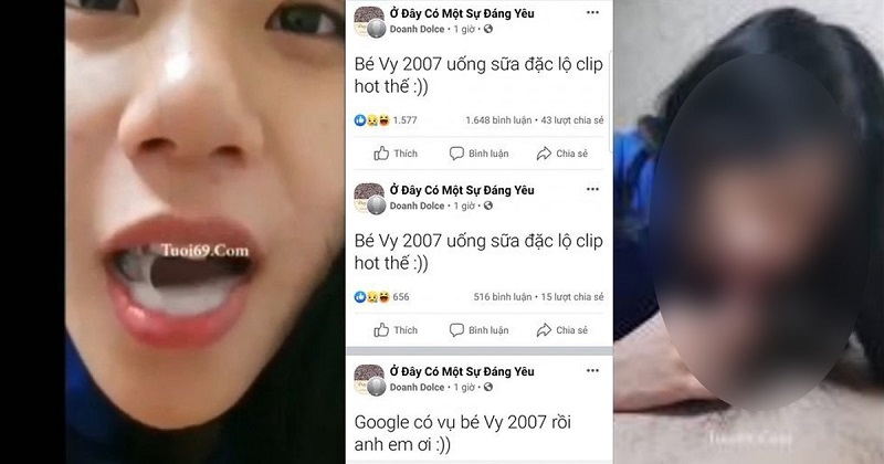 Toàn bộ sự việc link Vy 2007 "uống sữa" đặc cực cuốn