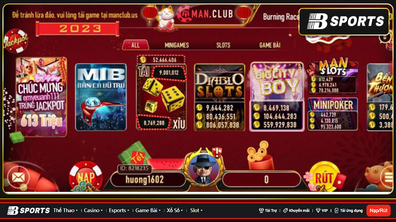 Manclub - Trải nghiệm giải trí với game đổi thưởng hàng đầu