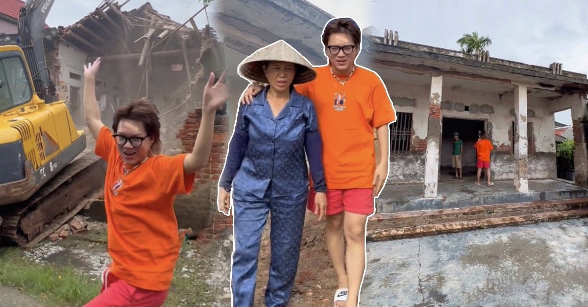 Hành trình phạm thoại xây nhà cho mẹ bắt đầu