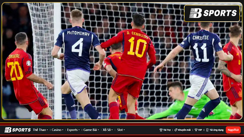 Tây Ban Nha thua Scotland sau 39 năm