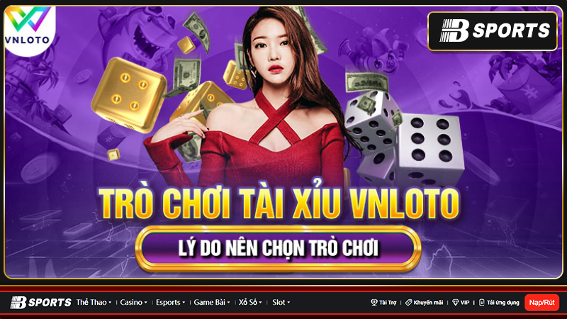 Trò chơi tài xỉu Vnloto Trò chơi tài xỉu Vnloto