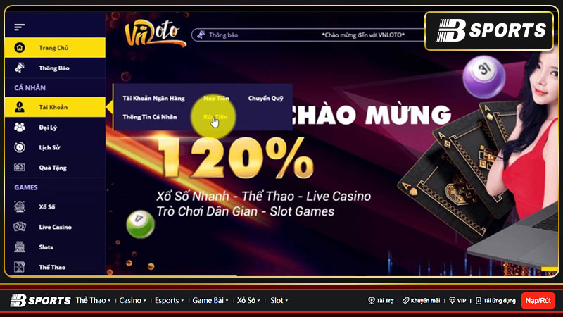 Hướng dẫn các bước chi tiết để đăng ký tài khoản, giao dịch dịch nạp tiền và rút tiền trên vnloto Hướng dẫn các bước chi tiết để đăng ký tài khoản, giao dịch dịch nạp tiền và rút tiền trên vnloto