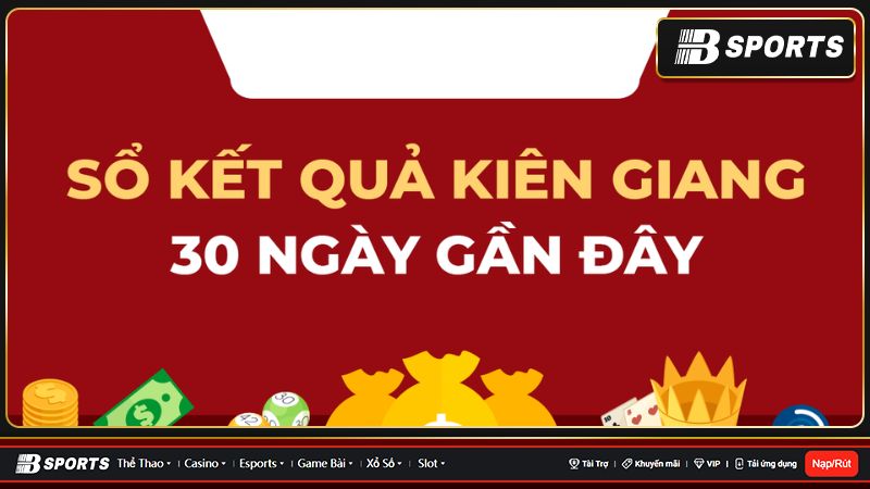 Xổ số Kiên Giang 30 ngày