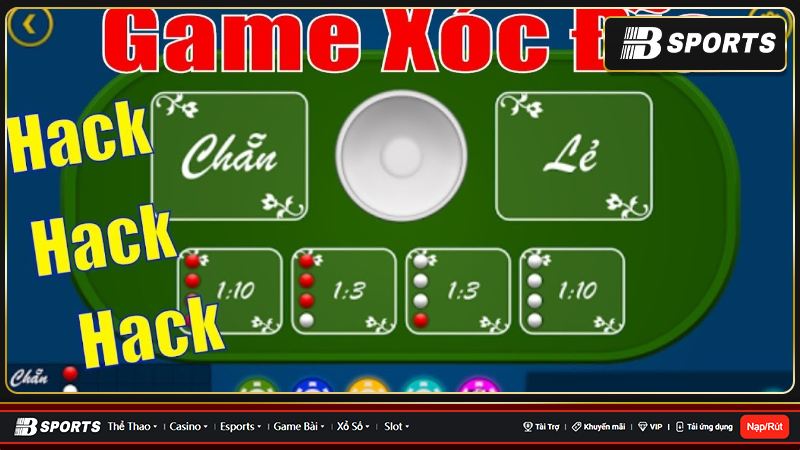 Bản hack game xóc đĩa