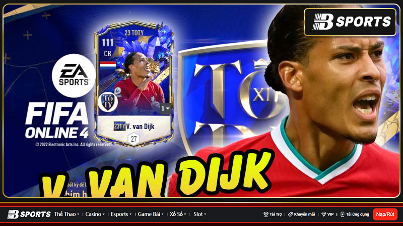 Van Dijk được nhiều người tin dùng Van Dijk được nhiều người tin dùng