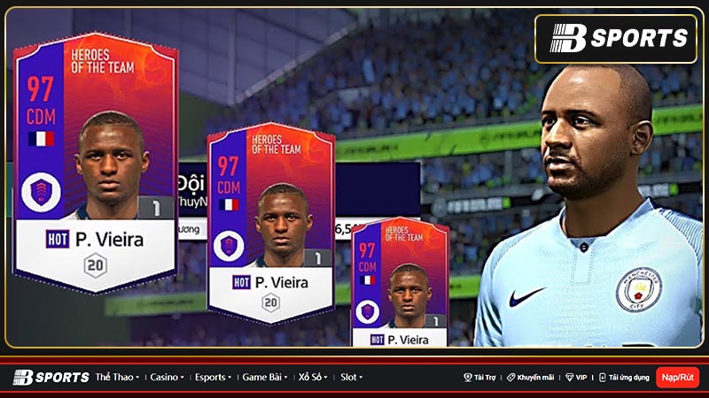 Vieira là tiền vệ phòng ngự chất lượng Vieira là tiền vệ phòng ngự chất lượng