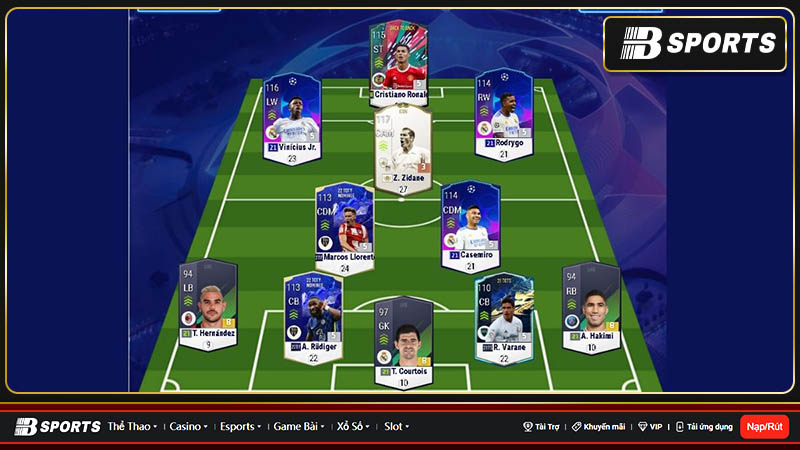 Real Madrid FO4 được nhiều game thủ sử dụng Real Madrid FO4 được nhiều game thủ sử dụng