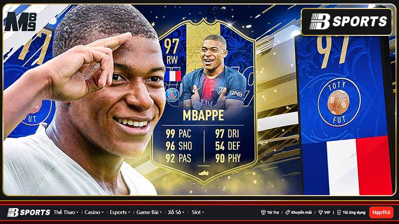 Tiền đạo Kylian Mbappe Tiền đạo Kylian Mbappe